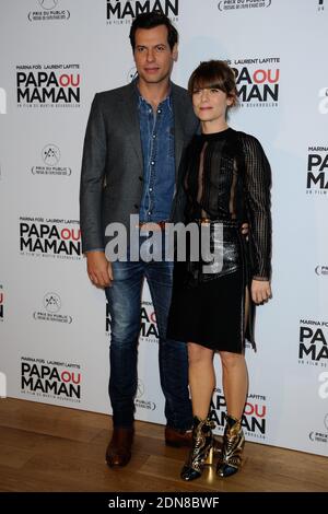 Laurent Lafitte et Marina Fois participant à la première de Papa ou Maman à Paris, France, le 26 janvier 2015. Photo d'Aurore Marechal/ABACAPRESS.COM Banque D'Images