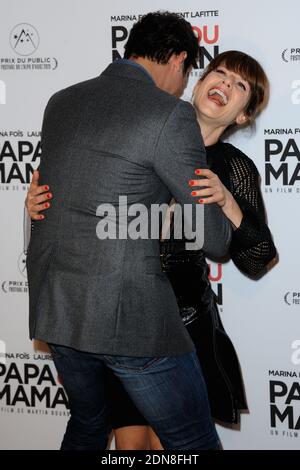Laurent Lafitte et Marina Fois participant à la première de Papa ou Maman à Paris, France, le 26 janvier 2015. Photo d'Aurore Marechal/ABACAPRESS.COM Banque D'Images