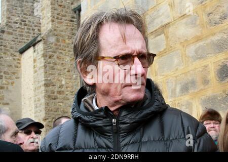 Jean-Pierre Jabouille assiste à la cérémonie funéraire Jean-Pierre Beltoise à Saint-Vrain, France, le 12 janvier 2015. Photo par ABACAPRESS.COM Banque D'Images