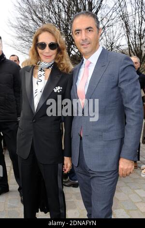 Marisa Berenson and Jean-Michel Simonian attending Vuitton's Fall-Winter 2015/2016 men's collection presentation held at Serre du parc Andre Citroen in Paris, France on January 22, 2015. Photo by Alban Wyters/ABACAPRESS.COM Banque D'Images