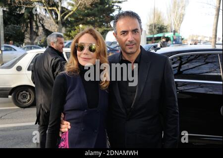 Marisa Berenson et Jean-Michel Simonian assistent à la présentation de la collection pour hommes automne-hiver 2015/2016 de Dior, qui s'est tenue au tennis Club de Paris à Paris, en France, le 25 janvier 2015. Photo d'Alban Wyters/ABACAPRESS.COM Banque D'Images