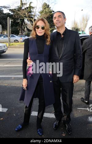 Marisa Berenson et Jean-Michel Simonian assistent à la présentation de la collection pour hommes automne-hiver 2015/2016 de Dior, qui s'est tenue au tennis Club de Paris à Paris, en France, le 25 janvier 2015. Photo d'Alban Wyters/ABACAPRESS.COM Banque D'Images