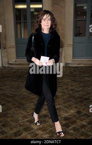 Valerie Lemercier attending Schiaparelli's Spring-Summer 2015 Haute Couture collection show held at Hotel d'Evreux in Paris, France, on January 26, 2015. Photo by Alban Wyters/ABACAPRESS.COM Stock Photo