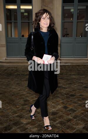 Valerie Lemercier attending Schiaparelli's Spring-Summer 2015 Haute Couture collection show held at Hotel d'Evreux in Paris, France, on January 26, 2015. Photo by Alban Wyters/ABACAPRESS.COM Stock Photo