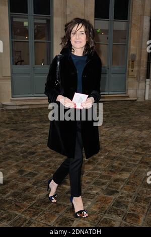 Valerie Lemercier attending Schiaparelli's Spring-Summer 2015 Haute Couture collection show held at Hotel d'Evreux in Paris, France, on January 26, 2015. Photo by Alban Wyters/ABACAPRESS.COM Stock Photo