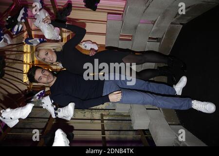 Katrina Patchett et son petit ami Valentin d'Hoore participant à la fête Reebok qui s'est tenue au 'Cafe Carmen', à Paris, en France, le 29 janvier 2015. Photo de Jerome Domine/ABACAPRESS.COM Banque D'Images