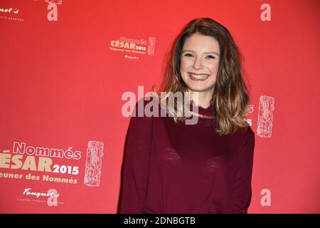 Josephine Japy arrive au 40ème déjeuner annuel des césariennes, qui s'est tenu au Fouquet à Paris, en France, le 7 février 2015. Photo de Nicolas Briquet/ABACAPRESS.COM Banque D'Images