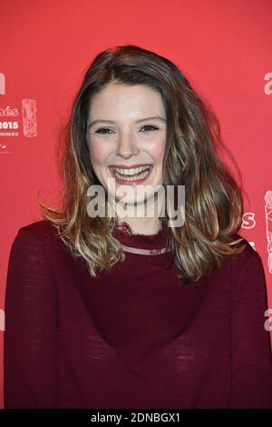 Josephine Japy arrive au 40ème déjeuner annuel des césariennes, qui s'est tenu au Fouquet à Paris, en France, le 7 février 2015. Photo de Nicolas Briquet/ABACAPRESS.COM Banque D'Images