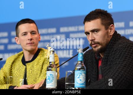 Le réalisateur Justin Kelly et James Franco assistent à la conférence de presse « I am Michael » lors de la 65e Berlinale, Berlin International film Festival, à Berlin, en Allemagne, le 09 février 2015. Photo d'Aurore Marechal/ABACAPRESS.COM Banque D'Images