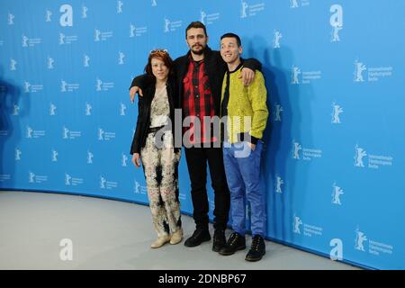 Le producteur Lauren Selig, James Franco et le réalisateur Justin Kelly assistent à la photo « I am Michael » lors de la 65e Berlinale, Berlin International film Festival, le 09 février 2015. Photo d'Aurore Marechal/ABACAPRESS.COM Banque D'Images