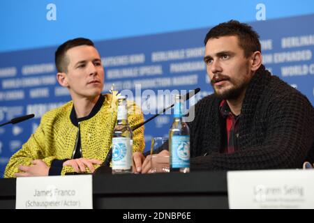 Le réalisateur Justin Kelly et James Franco assistent à la conférence de presse « I am Michael » lors de la 65e Berlinale, Berlin International film Festival, à Berlin, en Allemagne, le 09 février 2015. Photo d'Aurore Marechal/ABACAPRESS.COM Banque D'Images