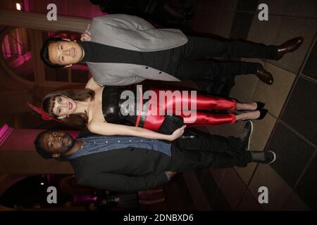 Exclusif - Noom Diawara, Frédéric Bel et Fred Chau participant à la 22ème cérémonie des Trophees du film Français qui s'est tenue au Palais Brongniart à Paris, France, le 12 février 2015. Photo de Jerome Domine/ABACAPRESS.COM Banque D'Images