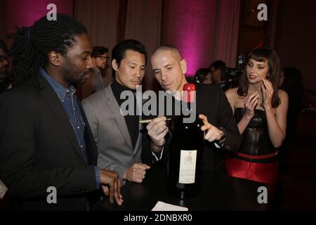 Exclusif - Noom Diawara, Frédéric Bel, Medi Sadoun et Fred Chau participant à la 22ème cérémonie des Trophées du film Francais qui s'est tenue au Palais Brongniart à Paris, France, le 12 février 2015. Photo de Jerome Domine/ABACAPRESS.COM Banque D'Images