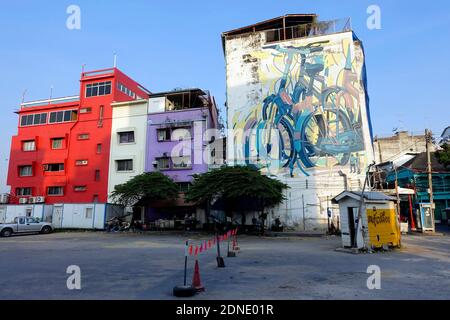 Festival des arts urbains de Bukruk (Street Art), Bangkok Banque D'Images