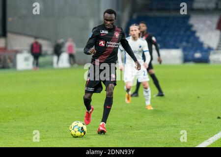 Copenhague, Danemark. 17 décembre 2020. Pione Sisto (7) du FC Midtjylland vu lors du match de la coupe de Sydbank danoise entre le FC Copenhague et le FC Midtjylland à Parken à Copenhague. (Crédit photo : Gonzales photo/Alamy Live News Banque D'Images