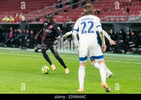 Copenhague, Danemark. 17 décembre 2020. Awer Mabil (11) du FC Midtjylland vu lors du match de la coupe du Sydbank au Danemark entre le FC Copenhague et le FC Midtjylland à Parken à Copenhague. (Crédit photo : Gonzales photo/Alamy Live News Banque D'Images