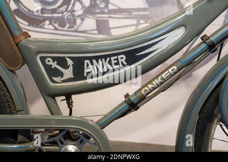 Anker Saxonette, vélo motorisé, 1938, PS.SPEICHER Museum, Einbeck, Basse-Saxe, Allemagne, Banque D'Images