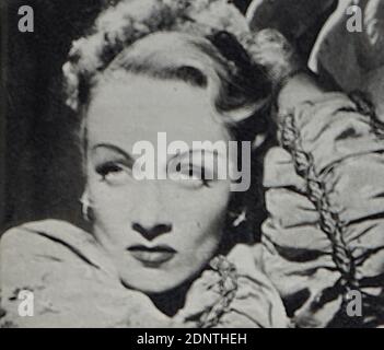 Photographie de Marlene Dietrich (1901-1992) actrice et chanteuse germano-américaine. Banque D'Images