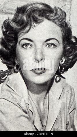 Photographie de Gloria Grahame (1923-1981) une actrice et chanteuse américaine de scène, de film et de télévision. Banque D'Images