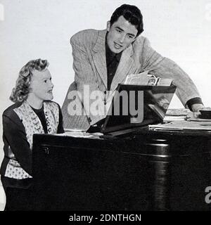 Photographie de Gregory Peck (1916-2003) et Greta Peck (Greta Kukkonen) (1911-2008). Banque D'Images