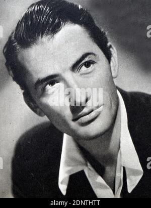 Photographie de Gregory Peck (1916-2003) un acteur américain . Banque D'Images