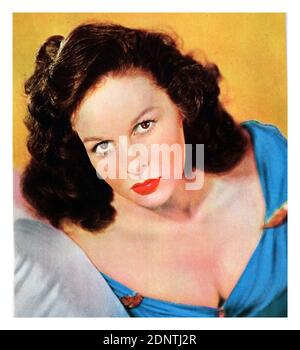 Photographie de Susan Hayward (1917-1975) une actrice et mannequin américaine. Banque D'Images