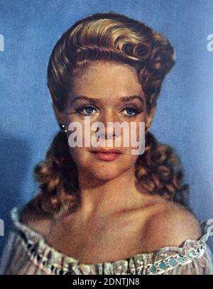 Photographie d'Alice Faye (1915-1998) actrice et chanteuse américaine.