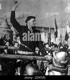 Film encore de 'Henry V' avec Laurence Olivier, Leslie Banks, Robert Newton et Felix Aylmer. Banque D'Images