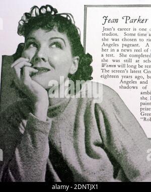 Photographie de Jean Parker (1915-2005) un film et une actrice américaine. Banque D'Images