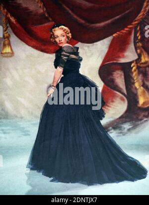 Photographie de Marlene Dietrich (1901-1992) actrice et chanteuse germano-américaine. Banque D'Images