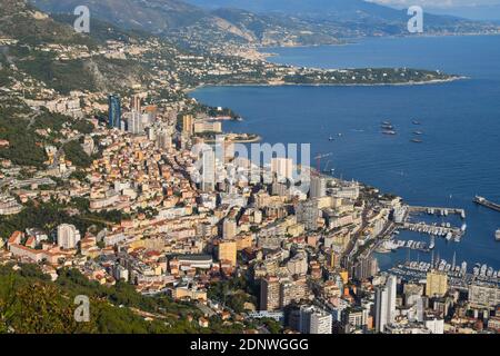 Monte Carlo, Monaco. 8 novembre 2019. Vue panoramique sur Monte Carlo. Crédit : Vuk Valcic/Alamy Banque D'Images