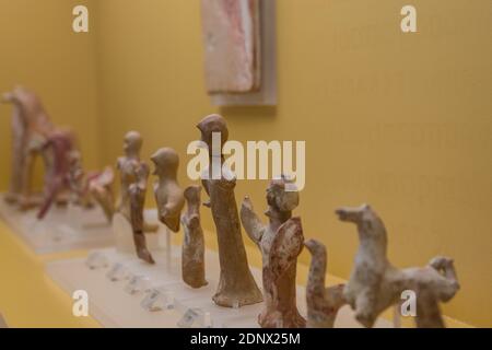 Arts de la poterie dans le musée d'Agora de STOA d'Attalos Bâtiment à l'ancienne Agora d'Athènes Banque D'Images