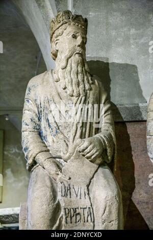 Italie Emilia Romagna Parme - Musée diocésain - Prophète David Banque D'Images