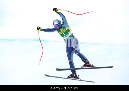 Groden, Italie. 18 décembre 2020. Coupe du monde de ski alpin FIS - Covid-19 Outbreak - 2e événement Super-G masculin le 18/12/2020 à Val Gardena, Gröden, Italie. En action Dominik Paris (ITA) (photo de Pierre Teyssot/ESPA-Images) Credit: European Sports photo Agency/Alay Live News Banque D'Images