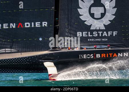 L'équipe INEOS UK Britannia a a été prise en charge par Sir Ben Ainslie lors de la pratique officielle en vue de la coupe de Noël Prada le 15 2020 décembre, Auckland, Nouvelle-Zélande. Photo: Chris Cameron / DPPI / LM Banque D'Images