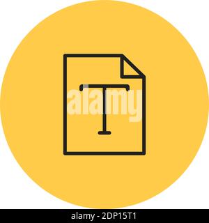 Nouveau papier isolé ordinateurs tecnologie en ligne logo jaune - Vector Illustration de Vecteur