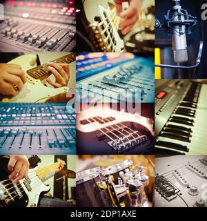 music concept of different images Stock Photo