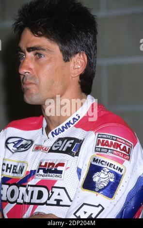 Michael Doohan, (AUST), Honda 500, GP 1994, circuit Mugello Banque D'Images