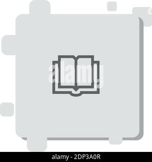 open book vector icon modern simple vector illustration Stock Vector