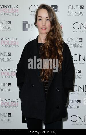 Exclusif. L'actrice Juliette Besson (fille de Luc Besson et Anne Parillad) participe à la fête de lancement du vernis à ongles du CND à Paris, France, le 25 avril 2015. Photo d'Aurore Marechal/ABACAPRESS.COM Banque D'Images