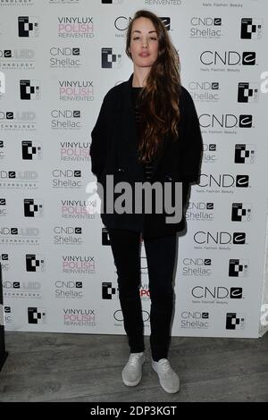 Exclusif. L'actrice Juliette Besson (fille de Luc Besson et Anne Parillad) participe à la fête de lancement du vernis à ongles du CND à Paris, France, le 25 avril 2015. Photo d'Aurore Marechal/ABACAPRESS.COM Banque D'Images