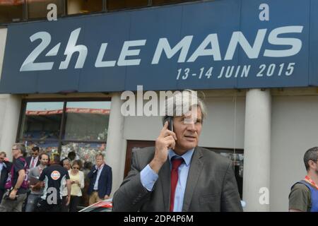Stephane LeFoll à la 83e course d'endurance le Mans de 24 heures, au Mans, dans l'ouest de la France, le 13 juin 2015. Photo de Guy Durand/ABACAPRESS.COM Banque D'Images