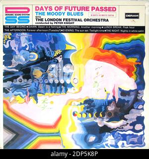 Moody Blues jours of the future passés avec Londres Festival Orchestra - Vintage Vinyl Record couverture Banque D'Images