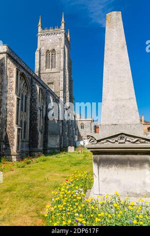 Cromer Parish Church of St Peter and St Paul un jour d'été, Cromer, Norfolk, Angleterre, Royaume-Uni, Europe Banque D'Images