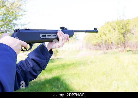 cible tir tir fusil à air comprimé fusil à air comprimé Photo Stock - Alamy