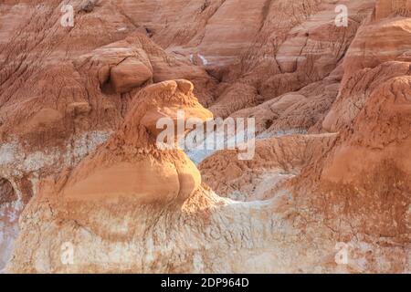 La piste Toadtabourets sur les Rimrocks de Paria dans le sud de l'Utah. Banque D'Images