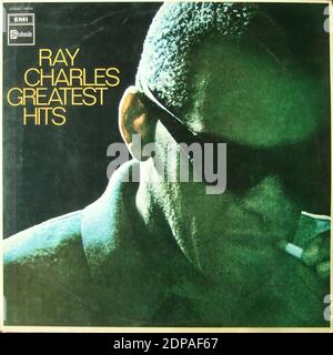 Ray Charles - Greatest Hits - Vintage vinyle album couverture Banque D'Images