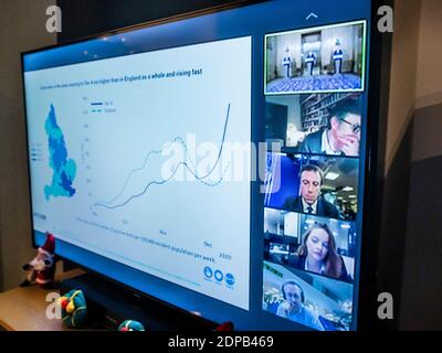 Londres, Royaume-Uni. 19 décembre 2020. Les experts politiques semblent avoir fait face à des souffrances lorsque le gouvernement annonce les nouvelles restrictions de niveau 4 pour Londres et le sud-est de Downing Street. Crédit : Guy Bell/Alay Live News Banque D'Images