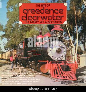 Marty Riff associations Hits of Creedence Clearwater Revival - Vintage Pochette en vinyle Banque D'Images