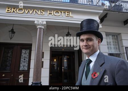 GRANDE-BRETAGNE / Angleterre / Londres /Brown's Hotel est un hôtel de luxe situé dans le centre de Londres à Mayfair. Banque D'Images